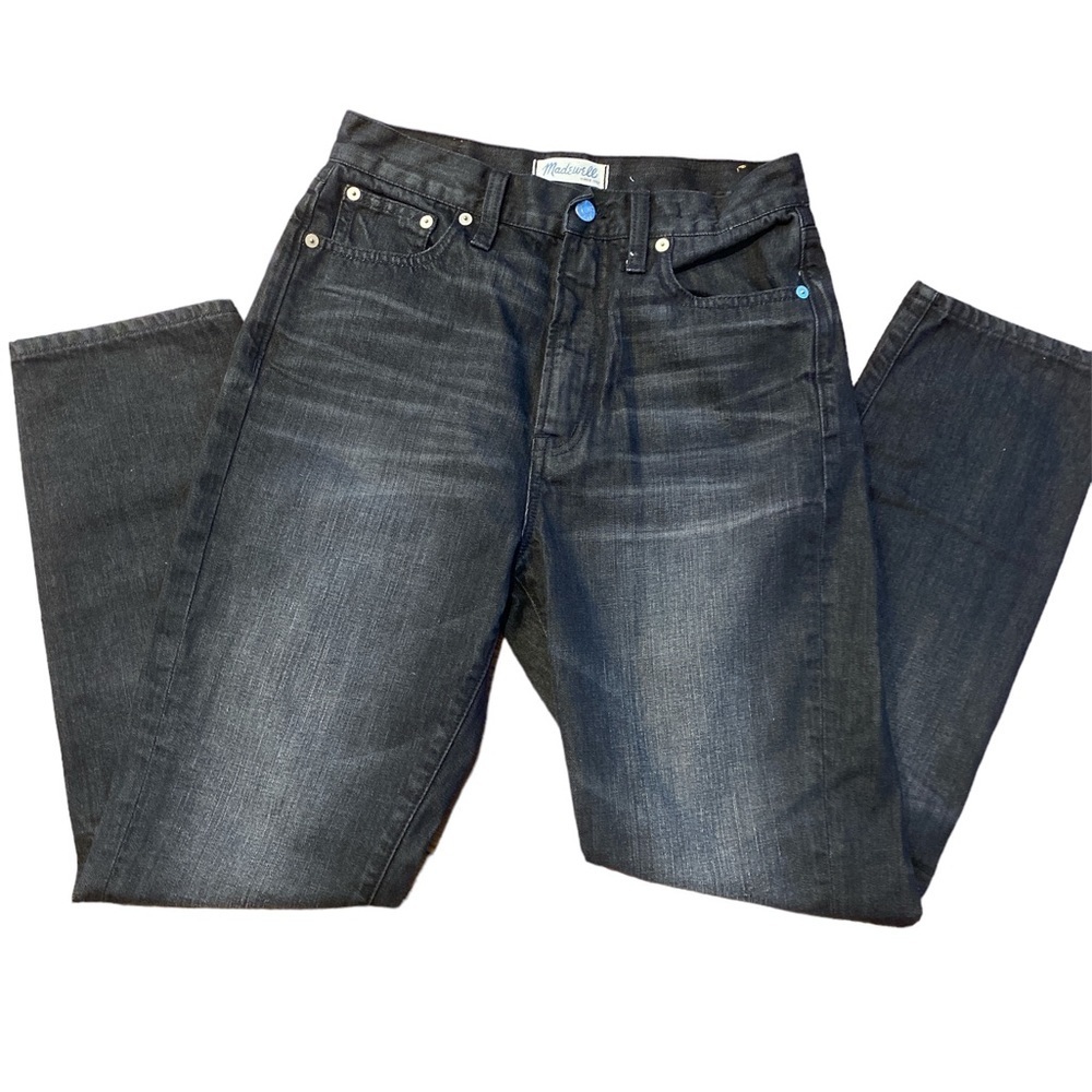 Madewell Dark Gray Straight Leg Jeans